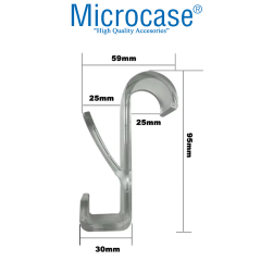 Microcase Sert Plastik Çift Başlı Kalorifer Radyatör Peteğinden Havlu Bornoz Kurutma Askılığı 4 Adet - AL4994