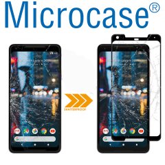 Google Pixel 2 XL Tam Kaplayan Tempered Glass Cam Ekran Koruyucu