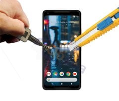 Google Pixel 2 XL Tam Kaplayan Tempered Glass Cam Ekran Koruyucu