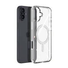 Microcase Iphone 16 için Magsafe Manyetik Darbeye Dayanıklı Yarı Esnek Plastik TPU  Kılıf -AL8115
