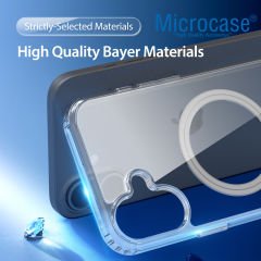 Microcase Iphone 16 için Magsafe Manyetik Darbeye Dayanıklı Yarı Esnek Plastik TPU  Kılıf -AL8115