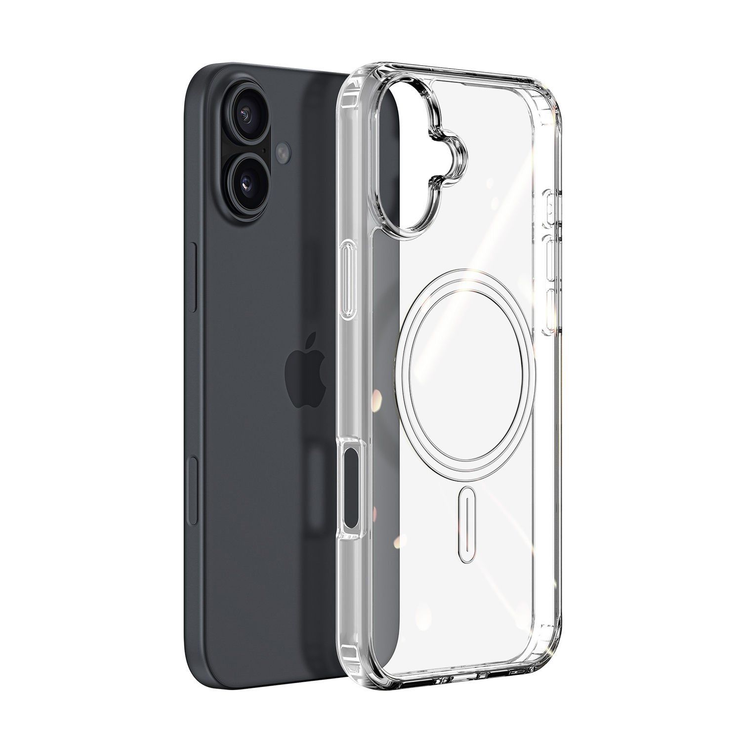 Microcase Iphone 16 Plus için Magsafe Manyetik Darbeye Dayanıklı Yarı Esnek Plastik TPU  Kılıf - AL8115