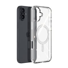 Microcase Iphone 16 Plus için Magsafe Manyetik Darbeye Dayanıklı Yarı Esnek Plastik TPU  Kılıf - AL8115