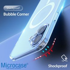 Microcase Iphone 16 Plus için Magsafe Manyetik Darbeye Dayanıklı Yarı Esnek Plastik TPU  Kılıf - AL8115