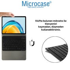 Microcase Honor Pad 8 12'' Tablet Bluetooth Klavyeli Standlı Kılıf - BKK1