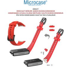 Microcase Honor Band 6 için Silikon Kordon Kayış - KY43
