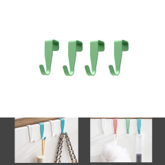 Microcase Sert ABS Plastik Çok Amaçlı Mutfak Dolabı Kapı Duşakabin vb Alanlar için Plastik Askılık Kanca 4lü Set - AL4988