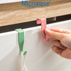 Microcase Sert ABS Plastik Çok Amaçlı Mutfak Dolabı Kapı Duşakabin vb Alanlar için Plastik Askılık Kanca 4lü Set - AL4988