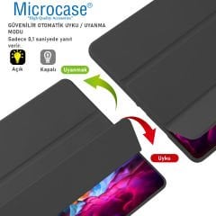 Microcase Lenovo Tab M10 10.1 TB-X605F TB-X505F ile uyumlu Bluetooth Türkçe Klavyeli Standlı Kılıf AL4824 ITHL
