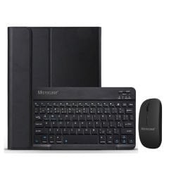 Microcase Lenovo Tab M10 Plus 3.Nesil TB125FU 10.61 inch Bluetooth Klavye ve Mouse + Standlı Kılıf - BKK6