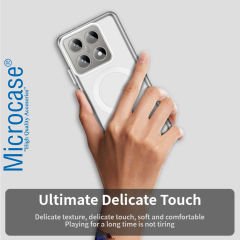 Microcase Xiaomi 14T için Magsafe Manyetik Darbeye Dayanıklı Yarı Esnek Plastik TPU  Kılıf - AL8115