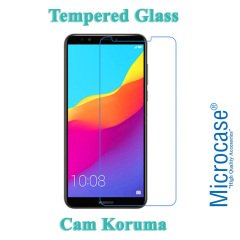 Microcase Huawei Y9 2018 Tempered Glass Cam Ekran Koruyucu