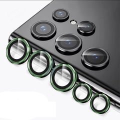 Microcase Samsung Galaxy S23 Ultra Kamera Camı Lens Koruyucu Halka Set - AL8114