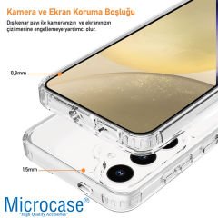 Microcase Samsung Galaxy S24 FE için Magsafe Manyetik Darbeye Dayanıklı Yarı Esnek Plastik TPU  Kılıf - AL8115