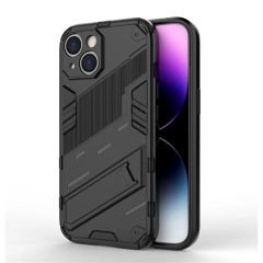 Microcase Iphone 15 Matrix Serisi Armor Standlı Perfect Koruma Kılıf - Siyah AL3416