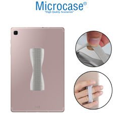Microcase Tabletler için Üniversal Lastikli El Tutucu AL2682 - Gümüş