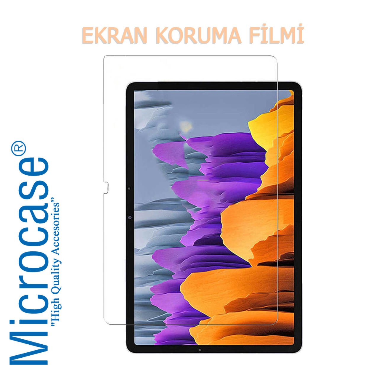 Microcase Samsung Galaxy Tab S7 FE LTE 12.4 2021 SM-T735C SM-T735 T736 T730 Ekran Koruma Filmi