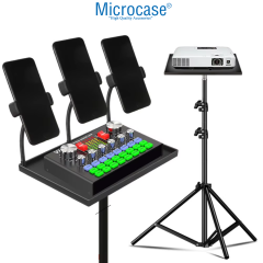 Microcase Sunum Projeksiyon Cihazı Notebook Vb için Çok Amaçlı Ayaklı Sehpa Stand + 2.1 MT Tripod - AL5097