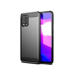 Microcase Xiaomi Mi 10 Lite 5G Brushed Silikon Kılıf - Siyah