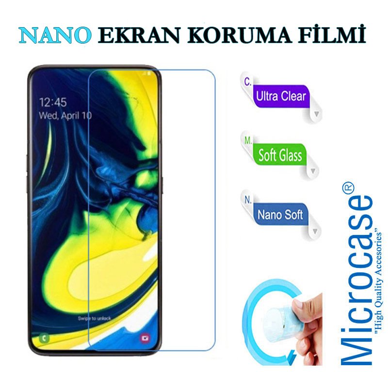 Microcase Samsung Galaxy A80 Nano Esnek Ekran Koruma Filmi