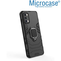 Realme 7 Pro Batman Serisi Yüzük Standlı Armor Kılıf - Siyah