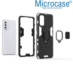 Realme 7 Pro Batman Serisi Yüzük Standlı Armor Kılıf - Siyah