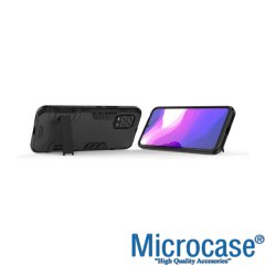 Realme 7 Pro Batman Serisi Yüzük Standlı Armor Kılıf - Siyah