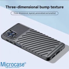 Microcase Samsung Galaxy M33 5G Thunder Serisi Darbeye Dayanıklı Silikon Kılıf - Siyah