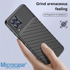 Microcase Samsung Galaxy M33 5G Thunder Serisi Darbeye Dayanıklı Silikon Kılıf - Siyah