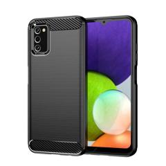 Microcase Samsung Galaxy A03S Brushed Silikon Kılıf - Siyah