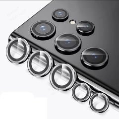 Microcase Samsung Galaxy S22 Ultra Kamera Camı Lens Koruyucu Halka Set - AL8114