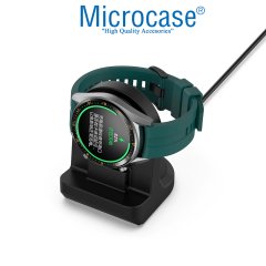 Microcase Huawei Watch GT - Honor Watch Magic için Silikon Şarj Standı Siyah - AL2417
