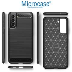 Microcase Samsung Galaxy S22 Plus 5G Brushed Silikon Kılıf -Siyah
