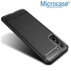 Microcase Samsung Galaxy S22 Plus 5G Brushed Silikon Kılıf -Siyah