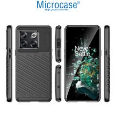 Microcase OnePlus Ace Pro 5G - OnePlus 10T 5G Thunder Serisi Darbeye Dayanıklı Silikon Kılıf - Siyah