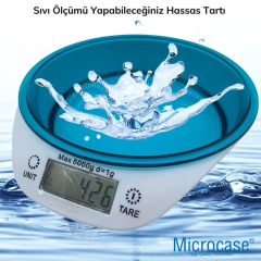 Microcase Dijital Göstergeli Hassas Mutfak Terazisi Tartısı - AL5107