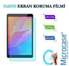 Microcase Huawei MatePad T8 8 inch Tablet Universal Döner Standlı Kılıf - Lacivert + Nano Esnek Ekran Koruma Filmi