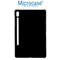 Microcase Samsung Galaxy Tab S7 FE LTE 12.4 2021 SM-T735C SM-T735 T736 T730 Silikon Kılıf - Siyah
