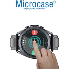 Microcase Samsung Galaxy Watch3 45 mm Nano Glass Esnek Cam Ekran Koruma Filmi