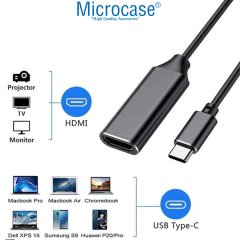 Airsky Type-C to HDMI 4K Ultra HD Çevirici Adaptör - AL2948