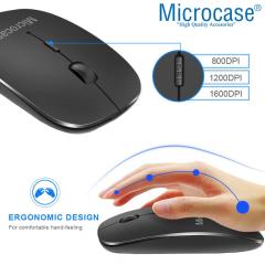 Microcase Lenovo Tab M10 Plus TB125FU 10.61 inch (3.Nesil) Bluetooth Touchpad Klavye+Mouse+Kılıf -BKK7