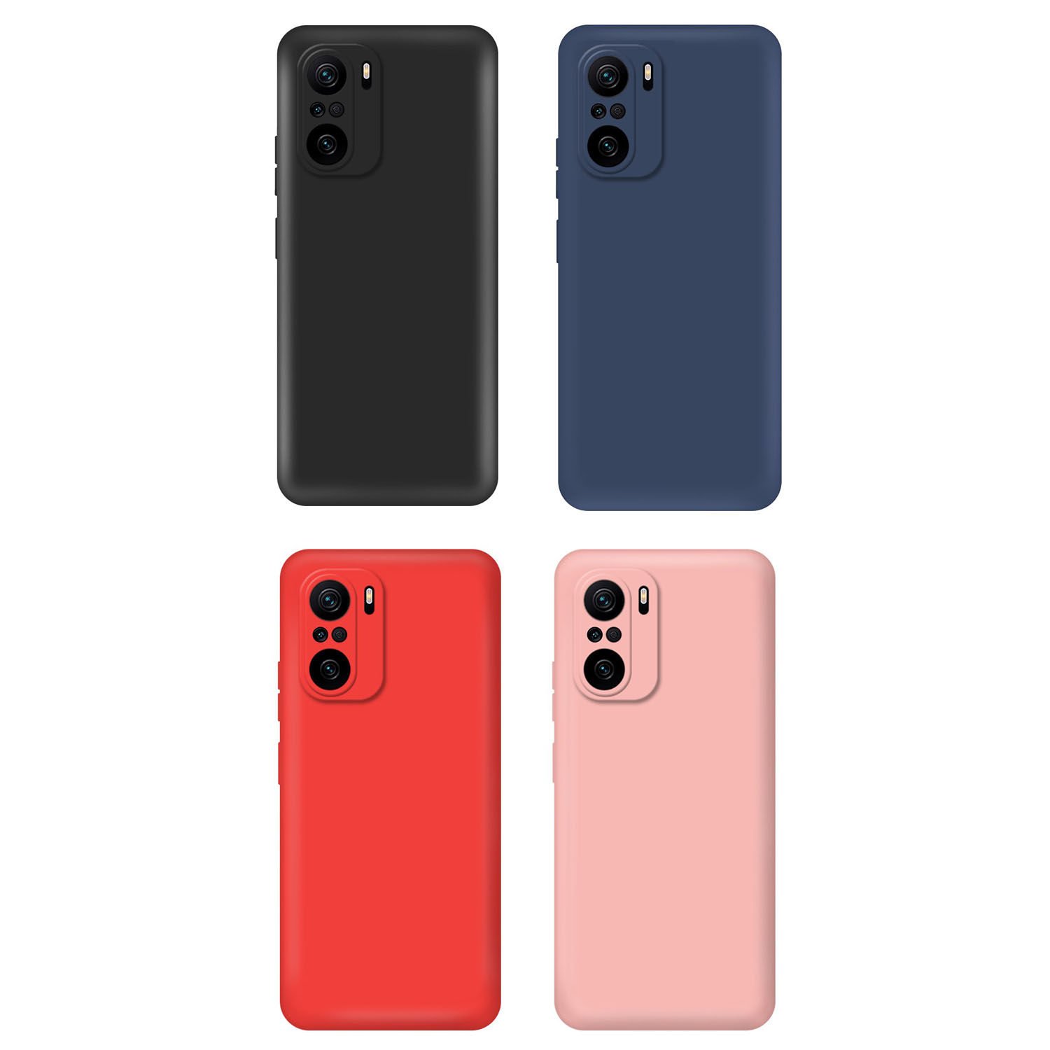 Microcase Xiaomi Redmi K40 - Mi 11i CamPRO Serisi Kamera Korumalı Silikon Kılıf - AL3427