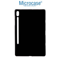 Microcase Samsung Galaxy Tab S6 T860 Tablet Silikon Soft Kılıf + Tempered Glass Cam Koruma