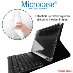 Microcase iPad 10.9 inch 2022 10.Nesil Bluetooth Klavyeli Kalem Koymalı Standlı Kılıf - BKK8