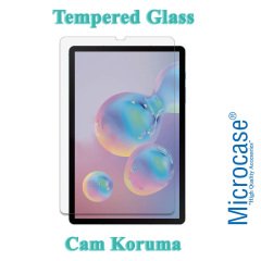 Microcase Samsung Galaxy Tab S6 T860 Tablet Silikon Soft Kılıf + Tempered Glass Cam Koruma