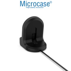 Microcase Huawei Watch GT2 46 mm için Silikon Şarj Standı Siyah - AL2417