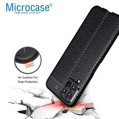 Microcase Samsung Galaxy M33 5G Leather Tpu Silikon Kılıf - Siyah