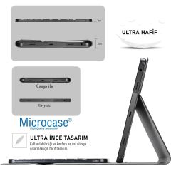 Microcase Lenovo Tab P11 2.Jenerasyon 11.5 inch Tablet ile uyumlu Bluetooth Türkçe Klavyeli Standlı Kılıf AL4824 ITHL