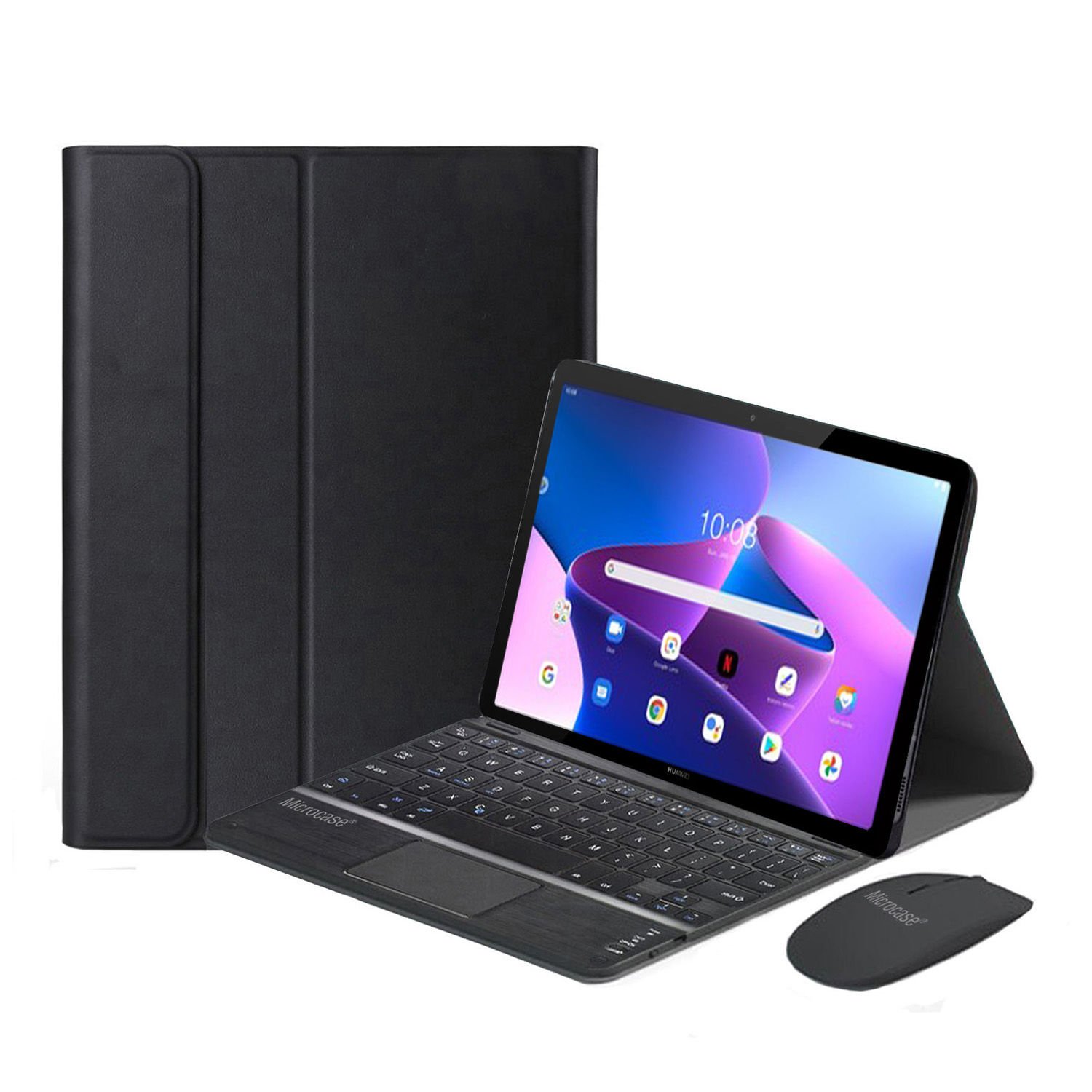 Microcase Lenovo Tab M10 TB328FU 10.1 inch / T328 Bluetooth Touchpad Klavye+Mouse+Kılıf -BKK7