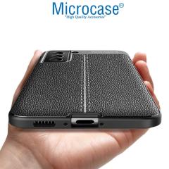 Microcase Samsung Galaxy S22 5G Leather Silikon Kılıf - Siyah